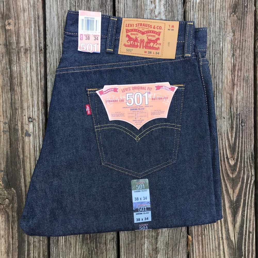 Levi’s 501 Shrink to Fit Raw Denim